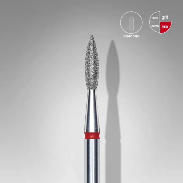 14 Fresa Manicura diamante «llama afilada» 2.1 mm Staleks #14